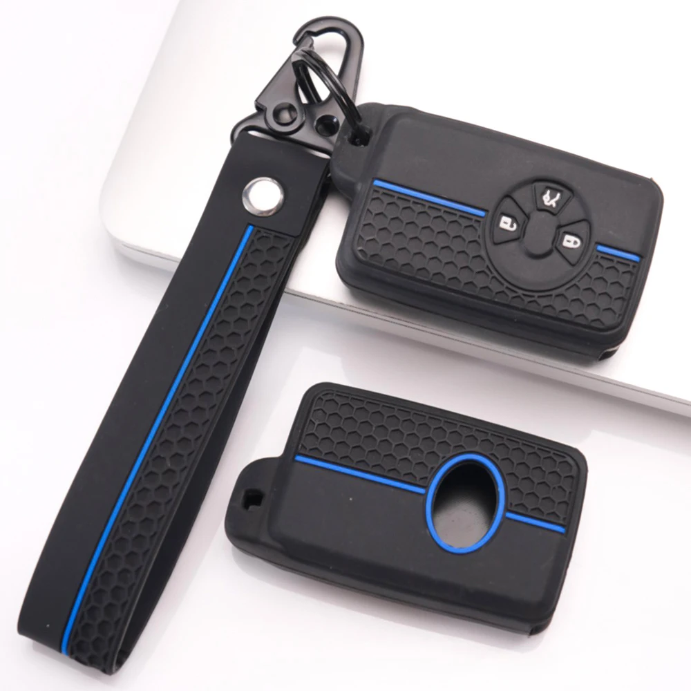 Key Case Cover With Chain For Toyota RAV4 Camry Prius Alphard Vellfire Estima Auris Premio Highlander Prado Crown Drop Resistant