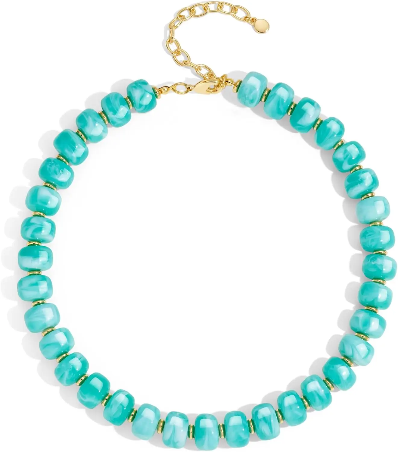 

Colorful Acrylic Chunky Beaded Choker Necklace for Women Boho Statement Jewelry