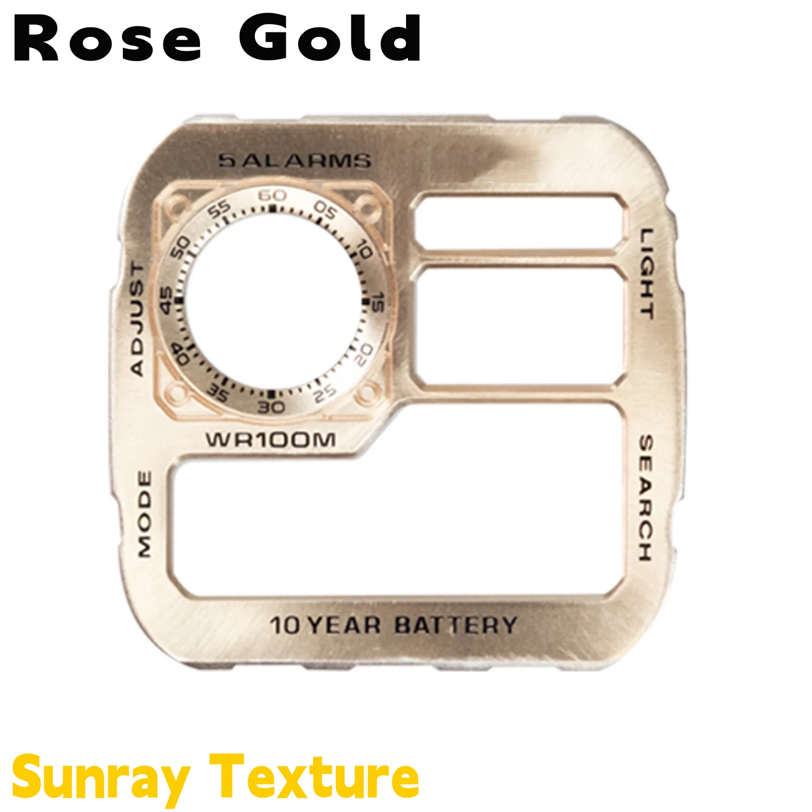 DIY Zifferblatt-Modifikation für Casio AE1200 Uhr, Sonnenschliff-Textur, Japanisches Kupfer, Hochwertige AE-1200 Uhren-Modifikationszubehör – Detail 18