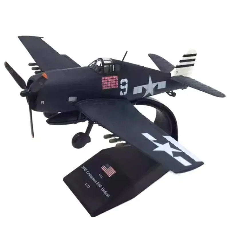 Die Cast Alloy Aircraft Model 1/72 F6f Wwii Hellcat Carrier Based Fighter Simulation Alloy Aircraft Model Collectible Gift