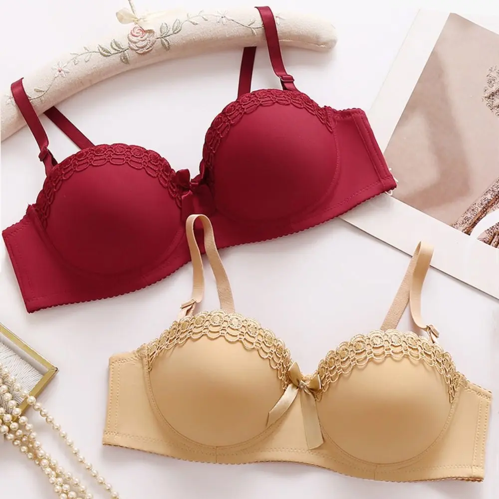 حمالة صدر عميقة على شكل حرف V مقاومة للصدمات ومضادة للترهل من الدانتيل حمالات صدر ملابس داخلية حمالات صدر للنساء هدية