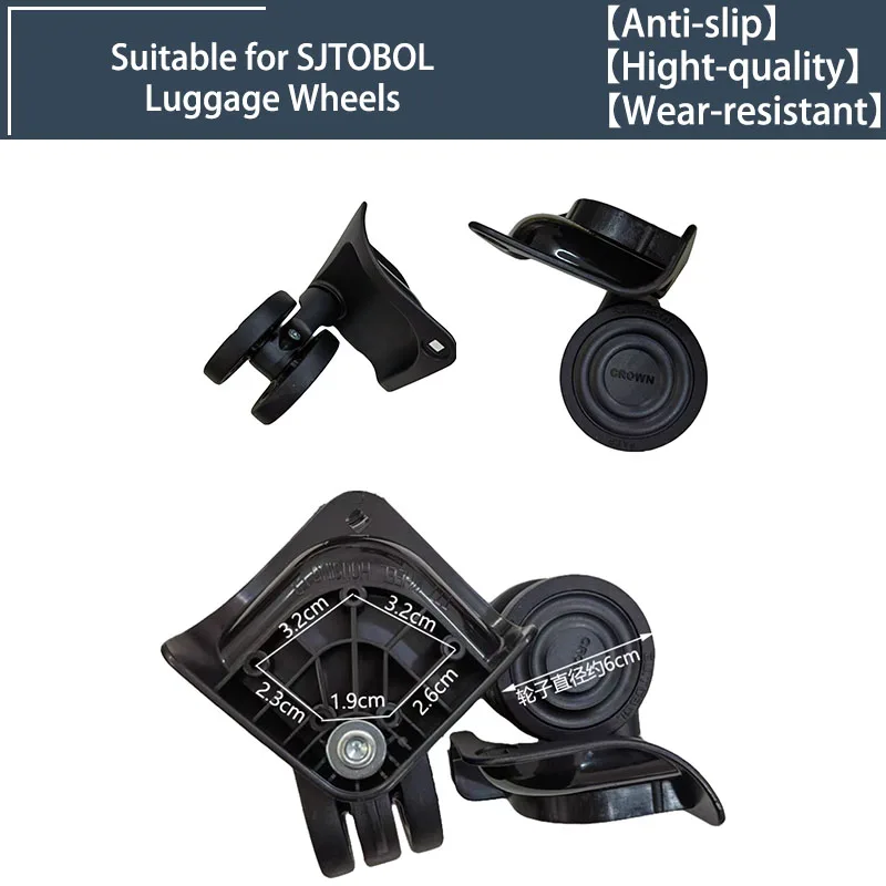 

2/4 Wheels Universal Wheels for SJTOBOL T77 Swivel Wheels Luggage Accessories Replacement Trolley Parts for Suitcase