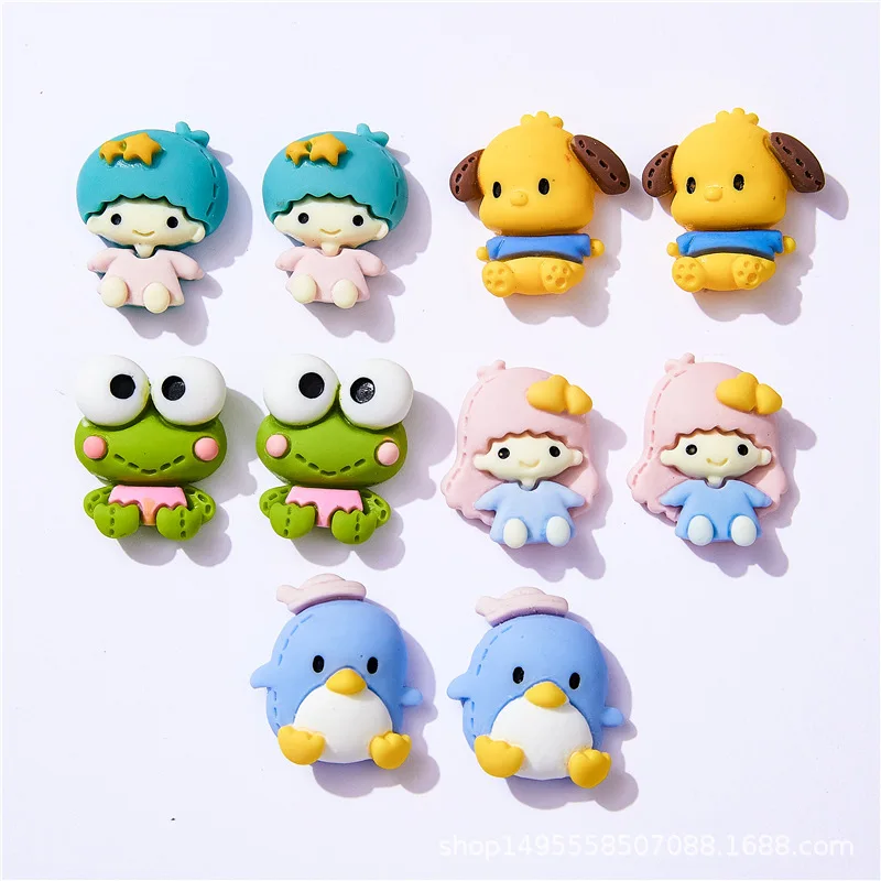 

5pcs Little Angel Resin Jewelry Accessories DIY Children's Fun Cream Glue Mobile Phone Case Homemade Hairpin Water Cup Material