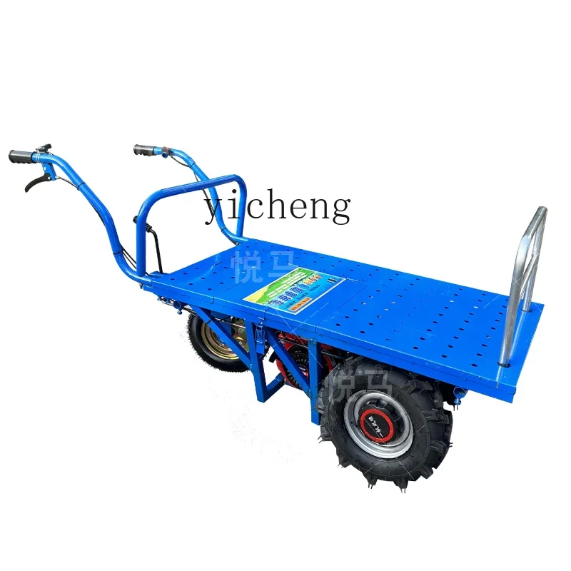 

agricultural three-wheeled trolley household two-wheeled handling hill-climbing transport trolley
