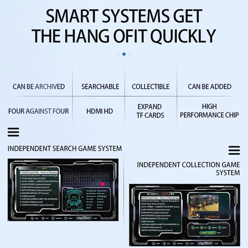 G11 Pro HD لعبة فيديو وحدة التحكم التوصيل والتشغيل الكمون المنخفض للغاية 4K HDMI مخرج متوافق مع وحدات تحكم مزدوجة لاسلكية 2.4G #6