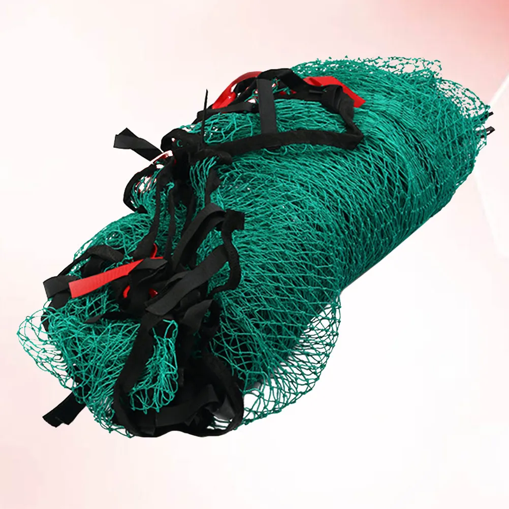 Golf Training Net Green Hemmed Edges With Stickers Security Mesh For Stairs Safety Barrier Course Netting Protecting Mesh