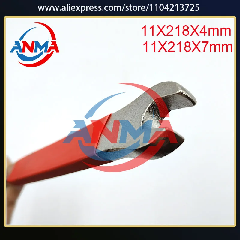 2Pieces Wrench 11X218X4mm 11X218X7mm 11mm Open Mouth Quick Plate Clamp Spanner For heidelberg Man Roland Komori Printing Machine