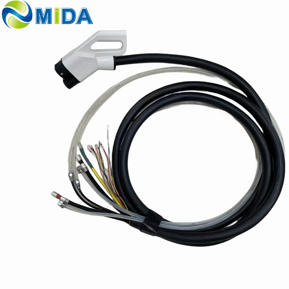 

Зарядное устройство MIDA 500A с жидкостным охлаждением CCS2 Combo 2 DC, кабель 5 метров, 500 кВт, 1000 В для зарядных станций CCS2 DC