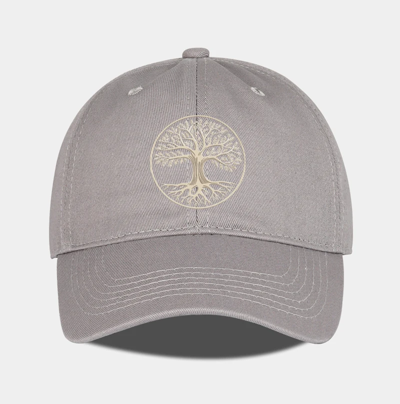 Spirituelle Baseballkappe mit Baum des Lebens-Aufdruck und weichem Schirm | Verstellbarer Sonnenhut | Unisex Outdoor & Casual Dad Cap – Detail 7