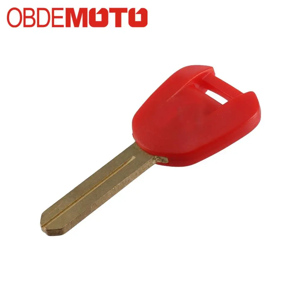 

New Blank Motorcycle Uncut Key Red Length 38mm for Honda Motorbike Spare Part Replacement Accessory