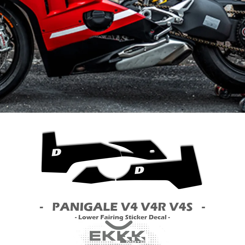 

For Ducati Panigale V4 V4R V4S V4SP Lower Fairing Shell Decal Sticker Matte Gloss Full Logo Custom Decal Stickers