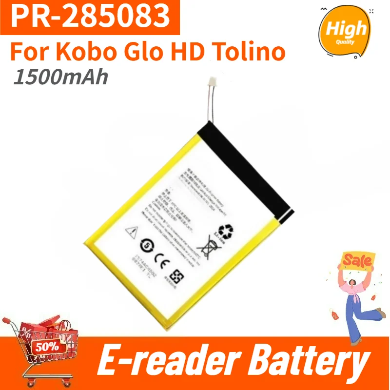 

High Quality PR-285083 1500mAh E-reader Battery for Kobo Glo HD Tolino Brand New Replacement Battery