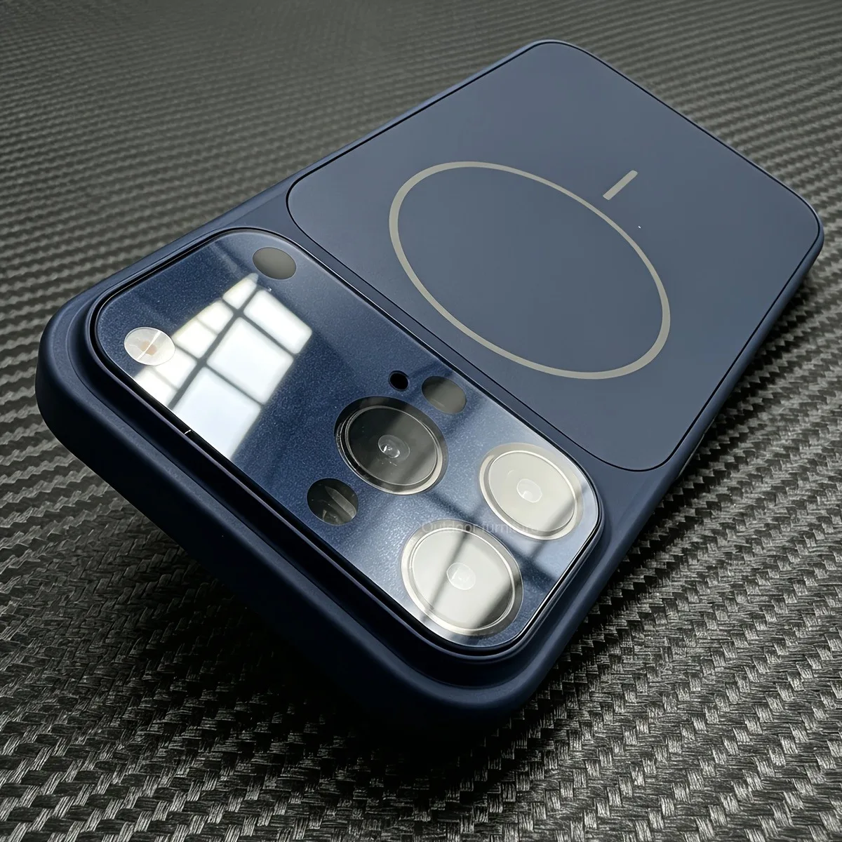 Étui de protection magnétique de luxe pour objectif d'appareil photo avec grande fenêtre instantanée pour iPhone 18 Pro Max 17 Air 16 15 14 13 12 11 compatible Magsafe
