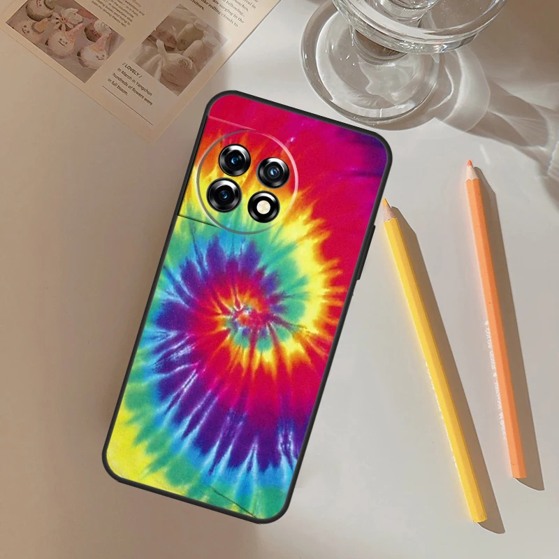 Colorful Tie Dye Rainbow Hippie Art Case For OnePlus Nord N30 N20 N10 2T CE 2 Lite Nord 3 Cover OnePlus 11 9 10 Pro 8T 10R 10T