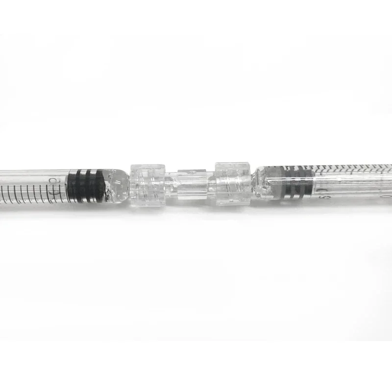 Transparent Plastic  Syringe Connector Leak Proof Double Helix Medical Sterile Luer Lock Adapter Syringe Connector Tool