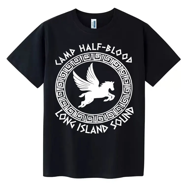 

2025 модная графика для мужчин и женщин, одежда в стиле Харадзюку, модная футболка с половиной крови, футболка с короткими рукавами, топы большого размера, уличная одежда