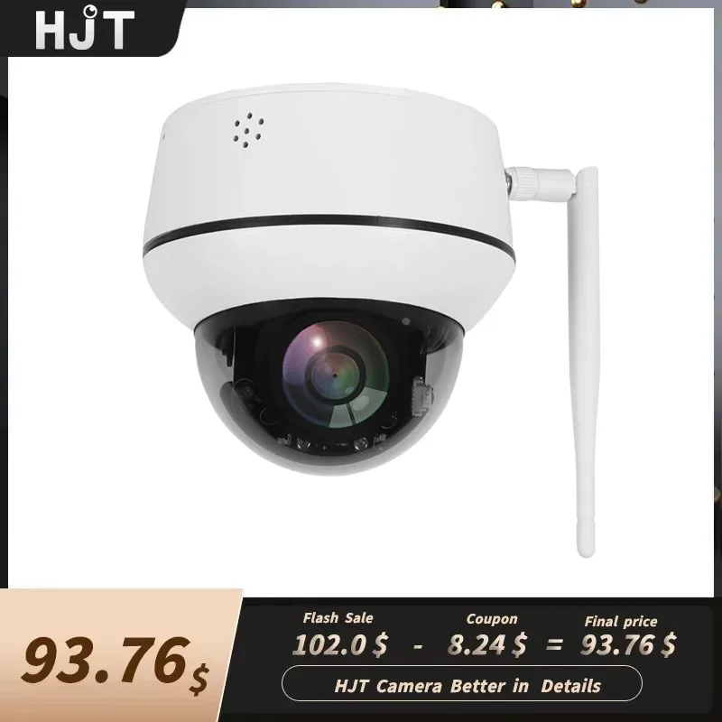 HJT 5MP WIFI IP PTZ Dome камера 5x Auto Optical Zoom 2.7-13.5mm IP Камера IR Night Vision Humanoid Tracking TF Card