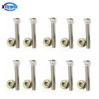10X Square Neck Carriage Bolt Fixed Screws And Nuts For Coin Dispensers Token Selecter Arcade Machine Console Joystick Game Box