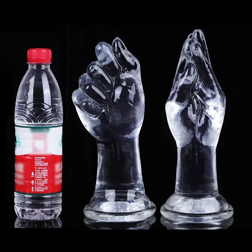 2026  Transparent Clear Anal Plug Fist/Finger Huge Anal Sex Toys for Women Men Gay Prostate Massage Big Anal Dildo Women Masturb