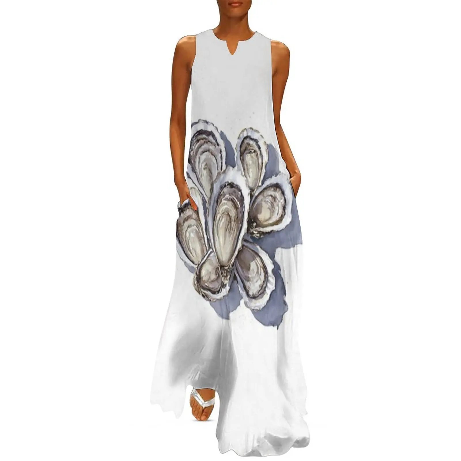 

Oyster Shell Long Dress elegant dresses plus sizes dresses ladies 2025 summer dress for woman dress summer 2025 women