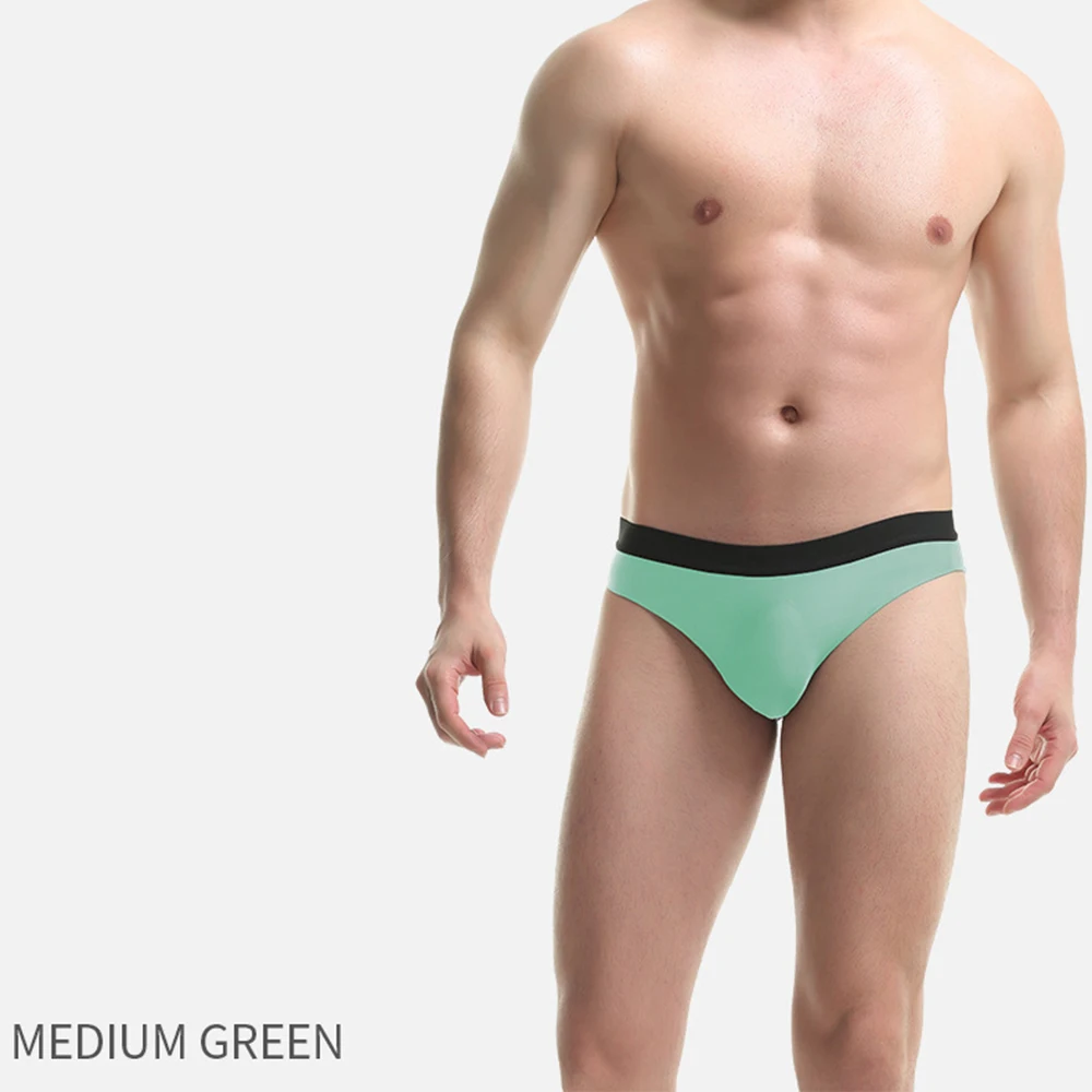 

1pc Sexy Panties Mens Lingerie Sheer Ice Silk Seamless Ultrathin Briefs Underwear Quick Drying Man Tanga Shorts