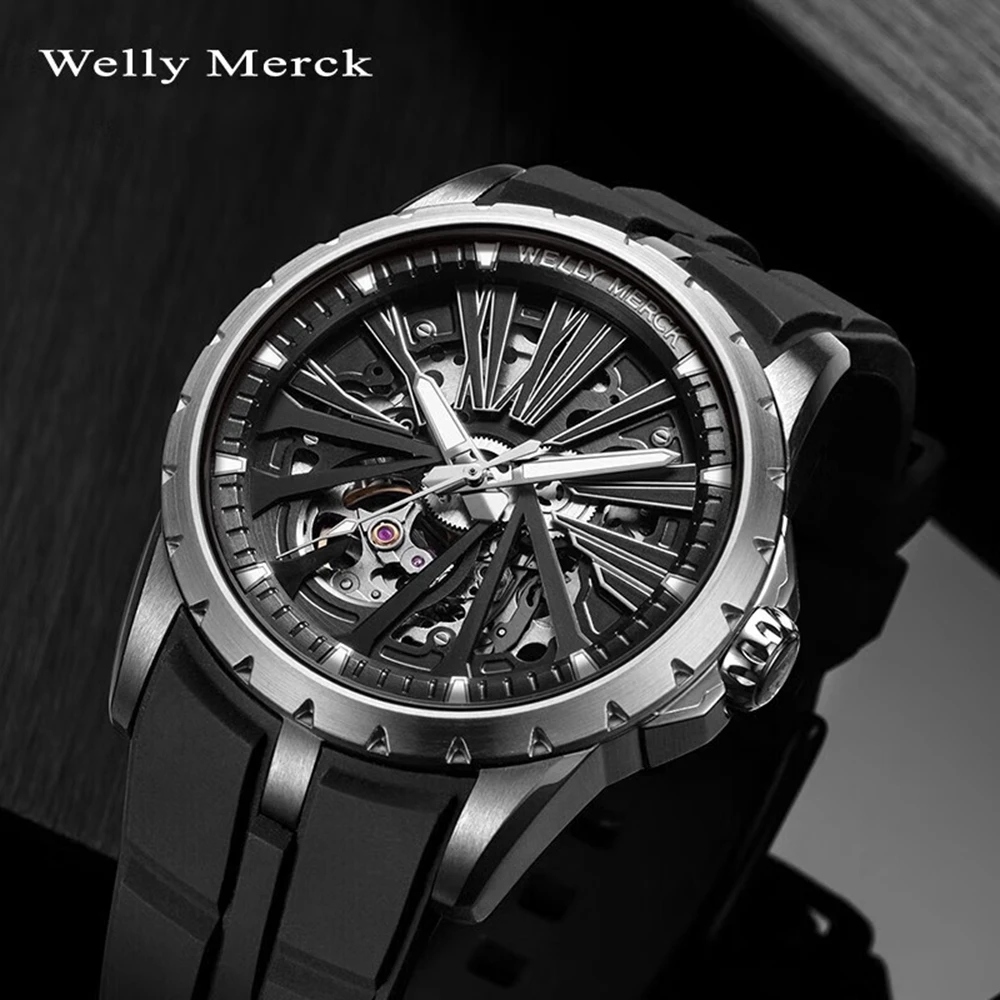 Luxury Watches Automatic Sports Watch Men 42mm Mechanical Wristwatches Top Brand Luminous 10bar Waterproof Clocks Welly Merck