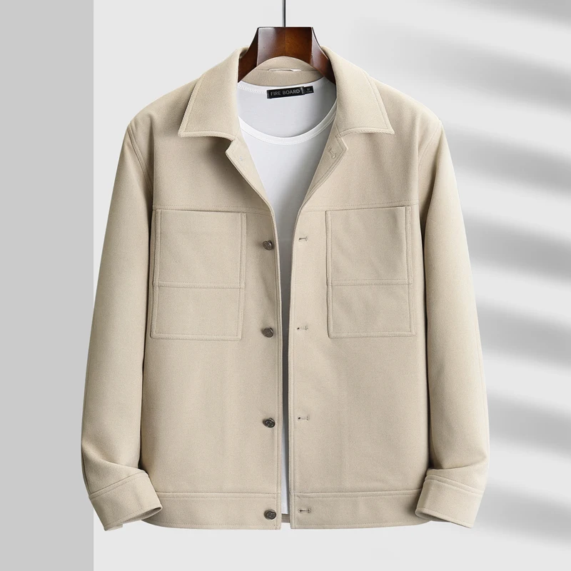

2023 New Autumn Youth Men's Fashion Trend Handsome Short Casual Jacket Men's Large Business Loose Jacket Coat