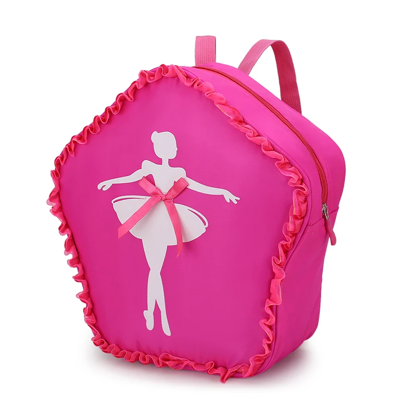 Girls Lace Dance Bag Dancing Girl Image Star Shape Ballet Latin Training Students Backpack Kids Dancing Shoes & Costumes Bag