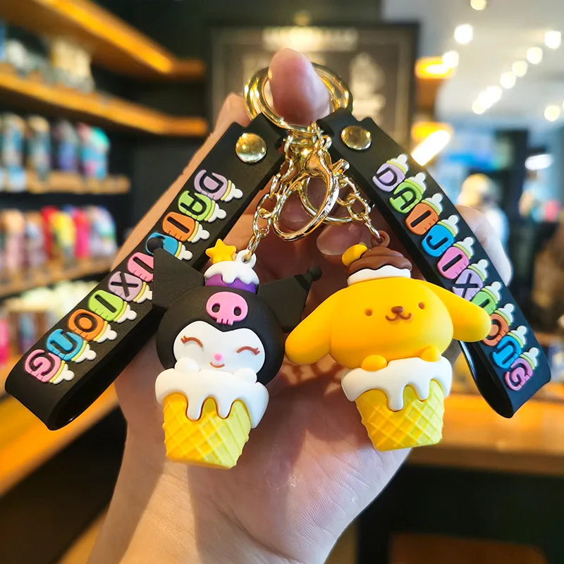 

Bottle Cone Ice Cream Sanrio Keychain Kuromimi Melody Kawaii Cute Personalized Gifts Y2k Fashion Toys Anime Cartoon Frind