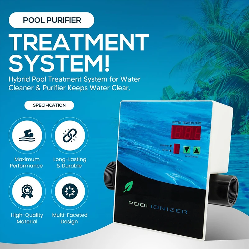 444301 Pool ionizer System, Pool Purifier with Active Level Control for In-Ground and Above-Ground Pools, Hot Tubs