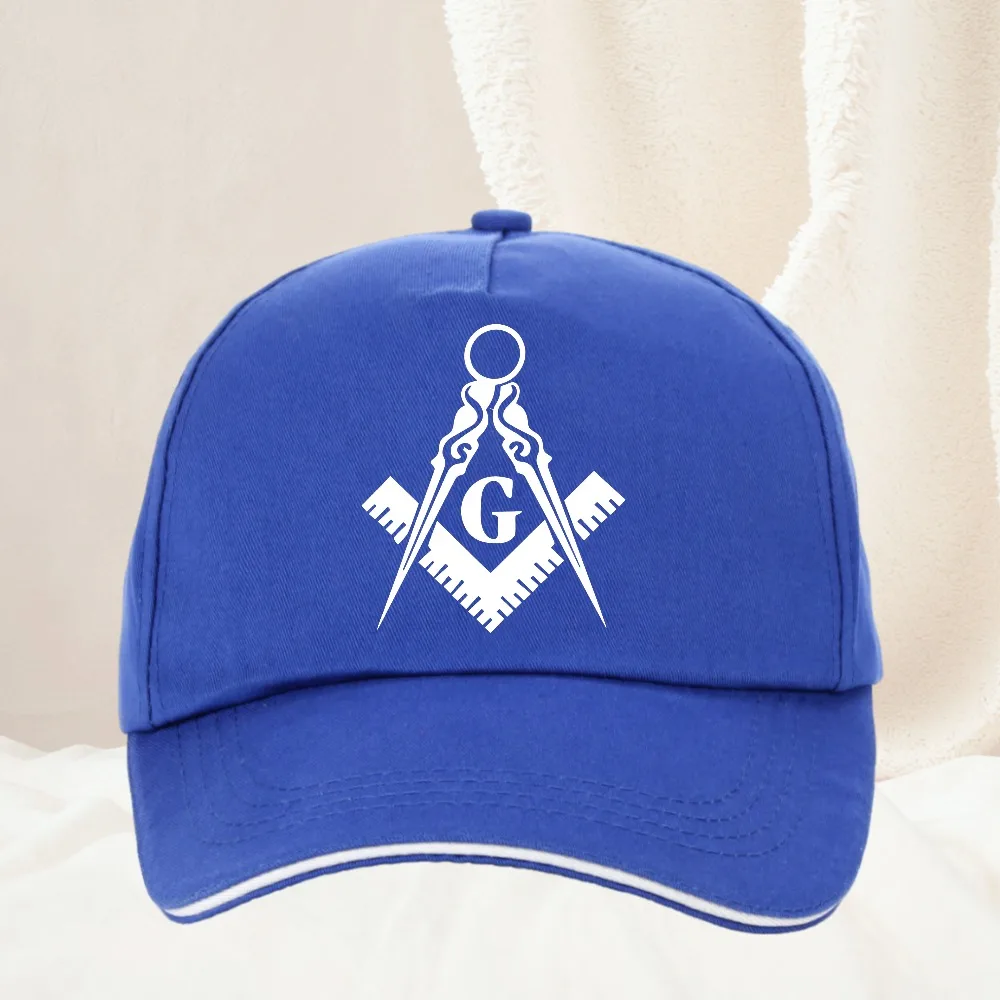 Freemason Compass Square Baseball Caps Peaked Cap Freemason Gold Square Compass Sun Shade Hats for Men