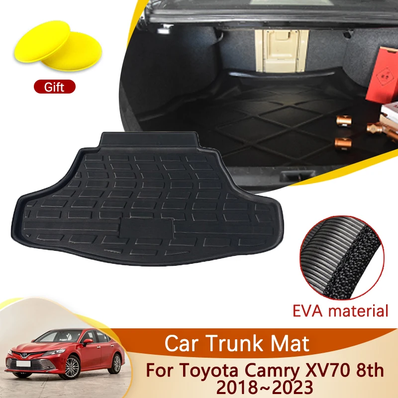 

Car Rear Trunk Mat For Toyota Camry MK8 XV70 8th 2018~2023 Daihatsu Altis Accessories Floor Tray Liner Cargo Boot Carpet Mud Mat