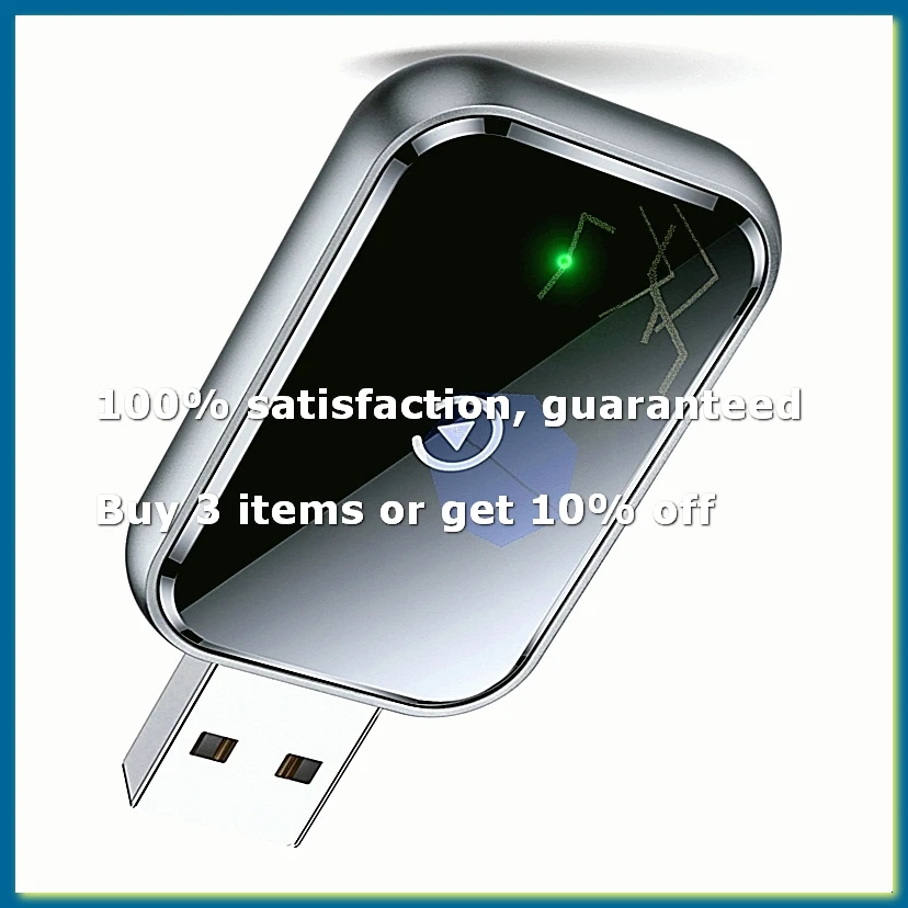 Wireless CarPlay Adapter for , Convert Wired to Wireless, Mini Size, USB & USB-C, No Delay-DTB3