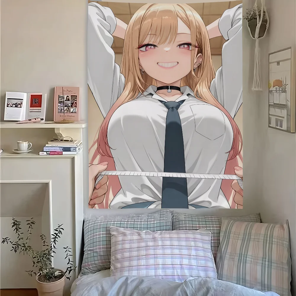 

My D-Dress Kitagawa Marin Tapestry Bedroom Living Home Decor Bar Outdoor Festival Wall Hanging Decoration Background Art Banner