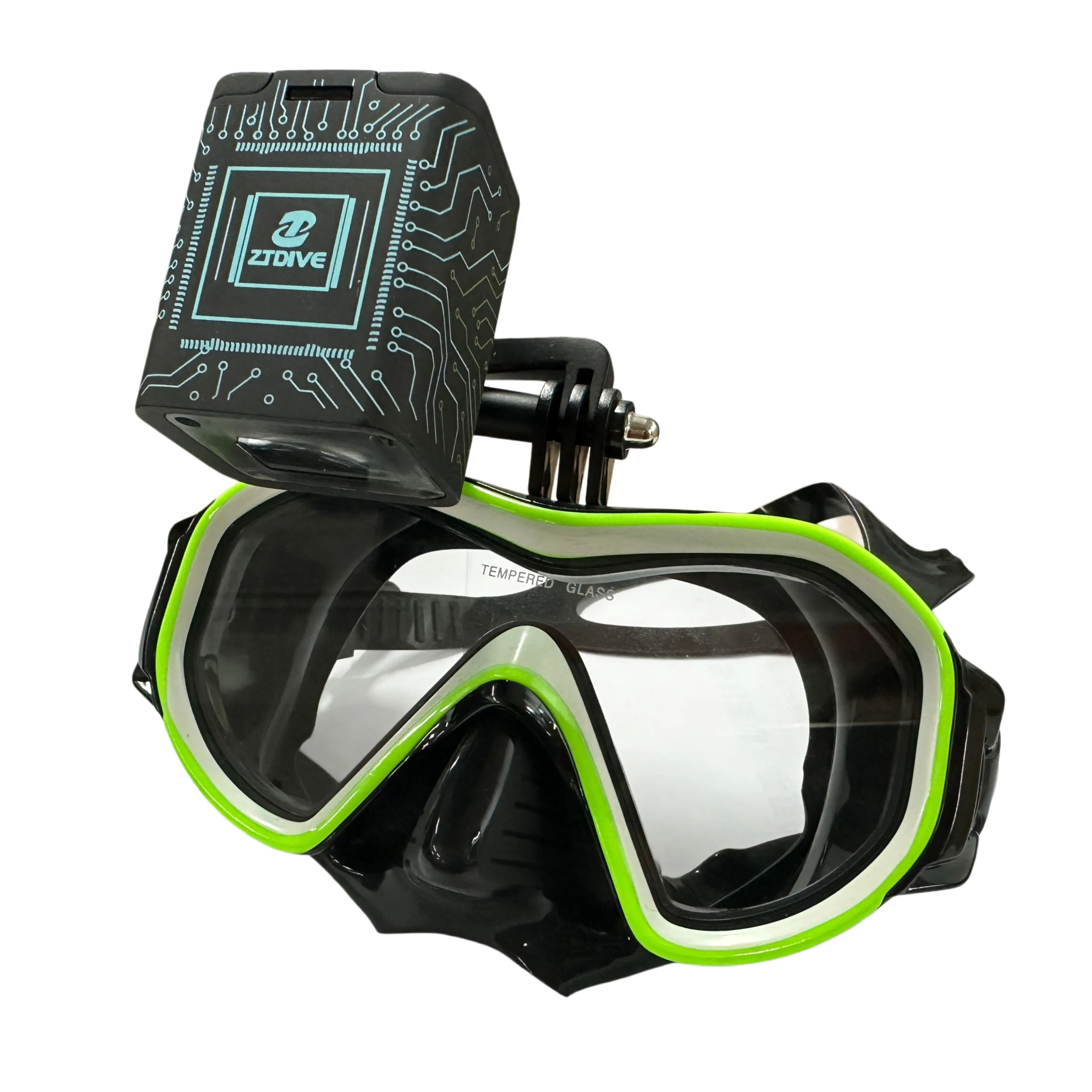 Full Face Diving Mask, Smart HUD Anti Fog Quick Dry, Underwater Snorkel Gear for Professional Scuba Use