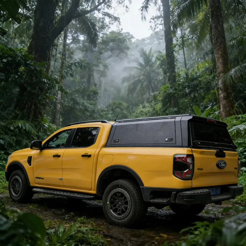 

Aluminum Pickup Truck Hard Top Canopy - Lockable Waterproof | Fits FORD RANGER 2023+ Heavy-Duty Weatherproof Design F150 RAM