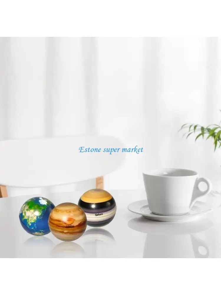 090B Solar System Planet Balls Bouncing Ball Color Printing Sensory Toy Ball Desk Decor Classroom Science Toy Kid Adult Favor