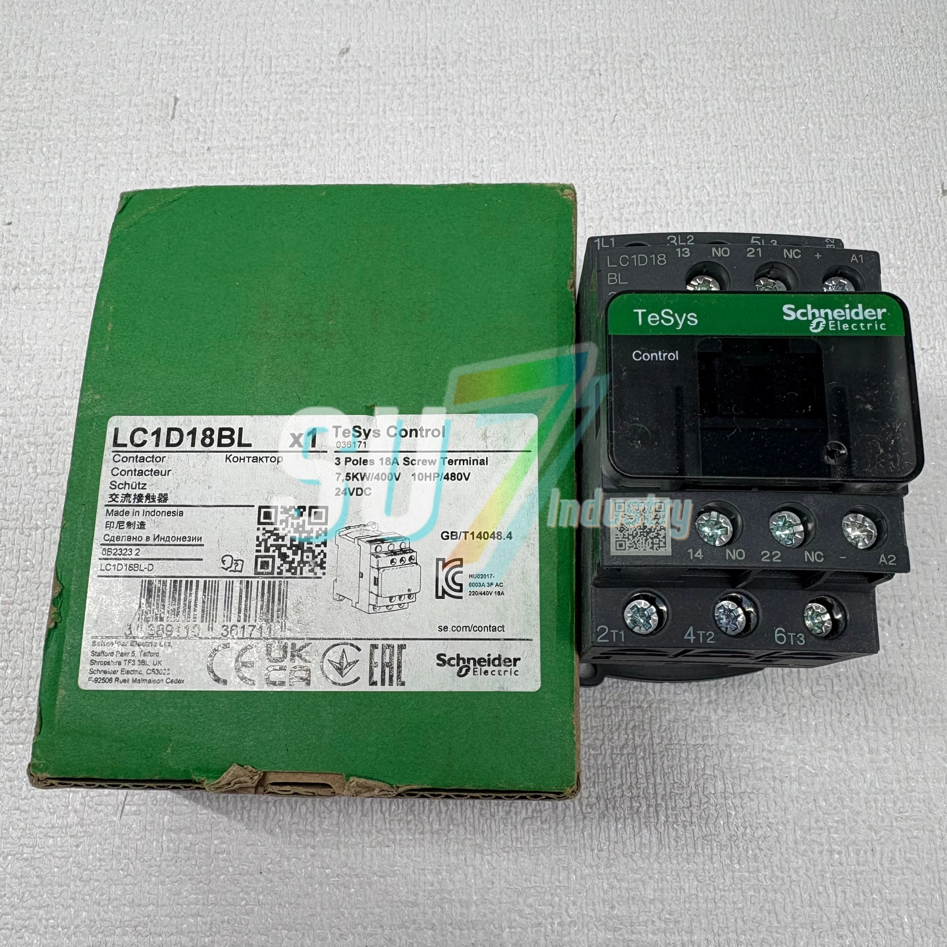 

Контактор LC1D18BL, новый, в упаковке