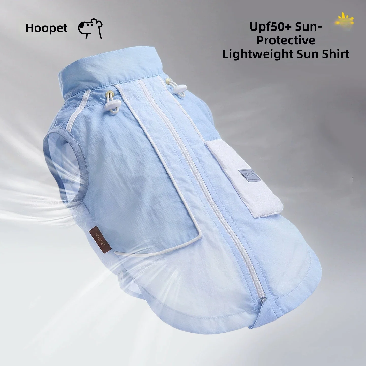 Hoopet Dog Clothes Summer Sunscreen Clothes Thin Bichon Cool Vest Puppy Summer Breathable Cool Clothes