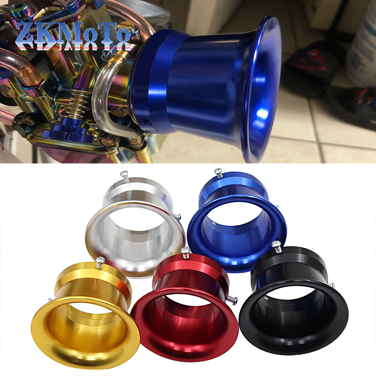 50mm Motorcycle Modified Carburetor Air Filter Cup For Keihin OKO KOSO PWK24/26/28/30 PE CVK28/30 Wind Cup Horn Cup