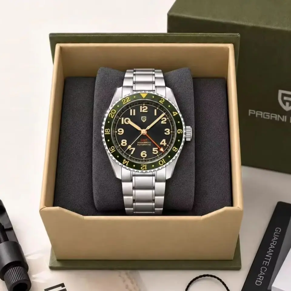 2026 New PAGANI DESIGN Luxury Automatic Mechanical Men's Watch 14mm Waterproof 20bat sapphire Stainless Steel Reloj Hombre