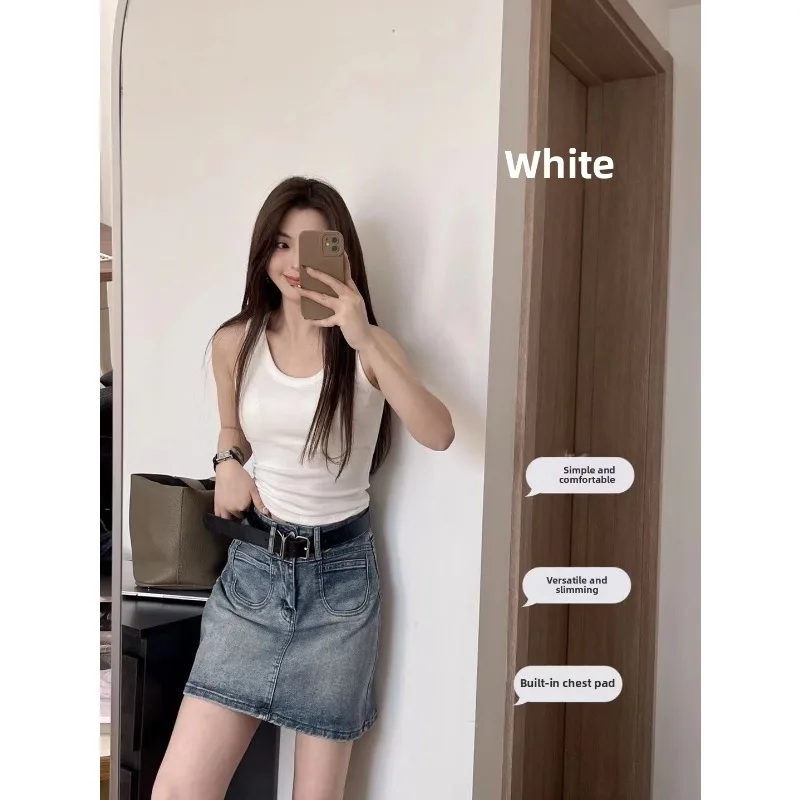 حمالة صدر مدمجة من القطن مبطنة للنساء مع أشرطة قابلة للتعديل