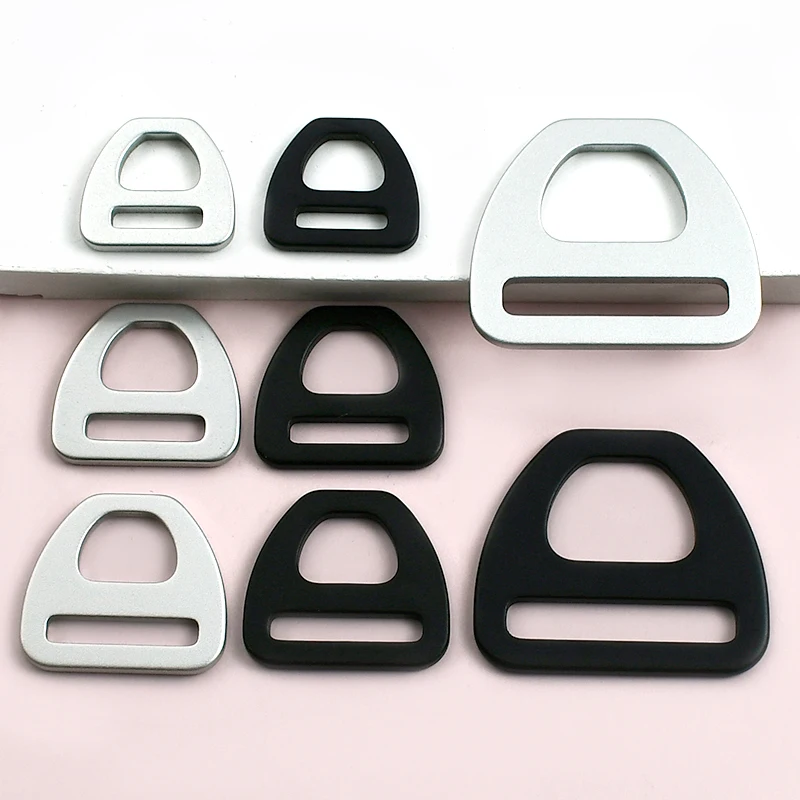 

20/50Pcs Triangle Hook Buckle 15/20/25/38mm O D Ring Aluminum Buckles Webbing Strap Connection Carabiner Clip Hooks Accessories