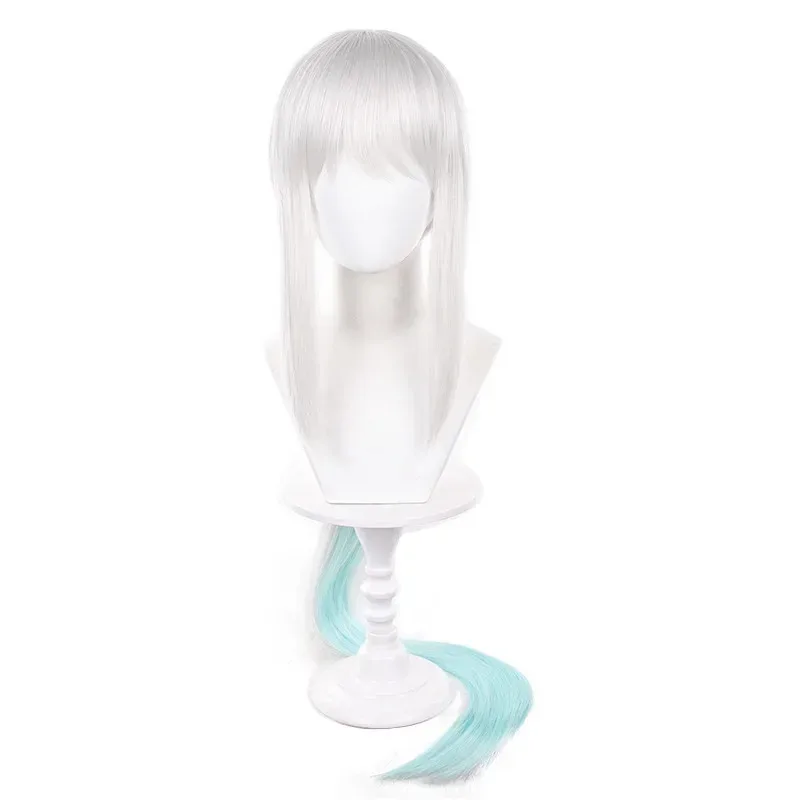 CyMorgan شعر مستعار تأثيري أنيمي لعبة FGO مصير الطلب الكبير كوس طويل ذيل حصان التدرج مقاومة للحرارة بيروكات صناعية للمرأة #4