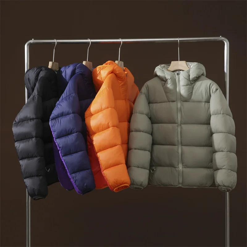 

Ультратеплая хлопковая куртка с капюшоном для мужчин и женщин, теплая и пушистая, осенне-зимняя, высококачественная парная куртка, повседневная модная одежда.