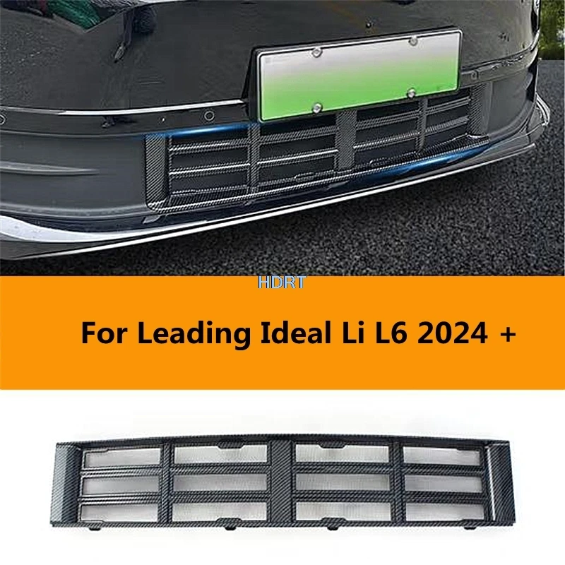 

Car Styling Lower Bumper Anti Insect Bug Net Cover For Leading Ideal Li L6 2024 + Front Grille Mesh Accessories Exterior Sticker