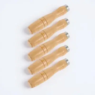 

5pcs Wooden File 6.2Mm Inner Hole Wood Rasp Craft Ergonomic Grip Handle For Wooden Handle Cutting Tool Hand Tool