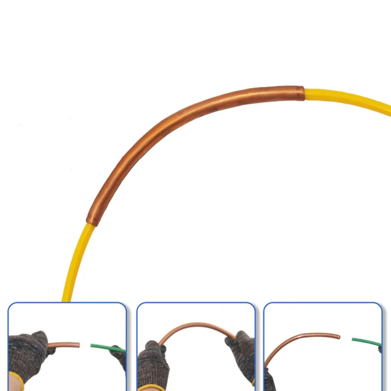 BAAG-1/2 1/4 المدمج في أنبوب النحاس الانحناء قطاع أنابيب تكييف الهواء بندر عدة PE مكيف الهواء أنبوب نحاسي حامي بن