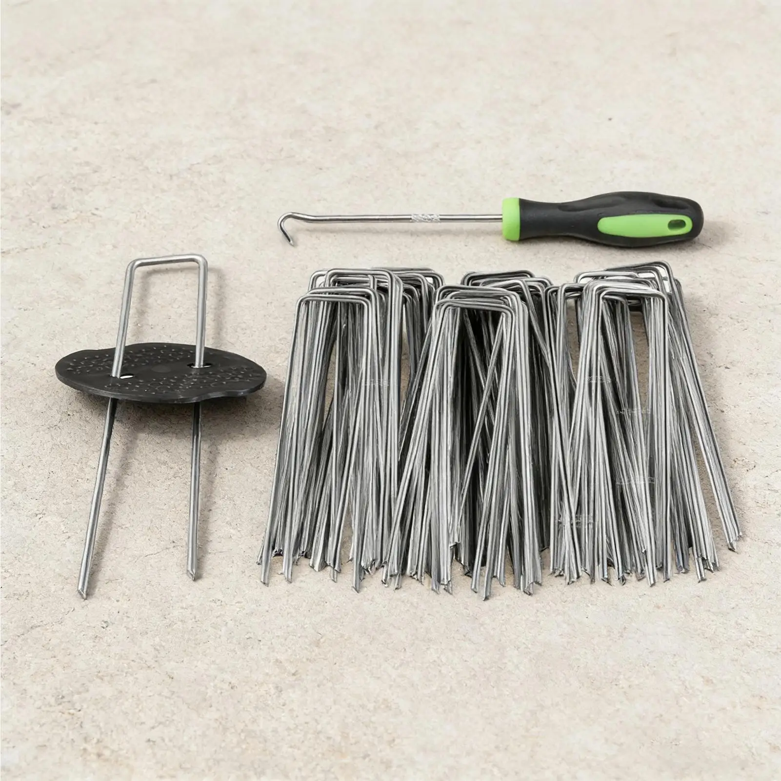 Garden Stake U Shape Heavy-Duty Pins 50 Pieces Outdoor Plant Cover Spikes For Outdoor Yard Pathway Farm Patio Driveway Tarp