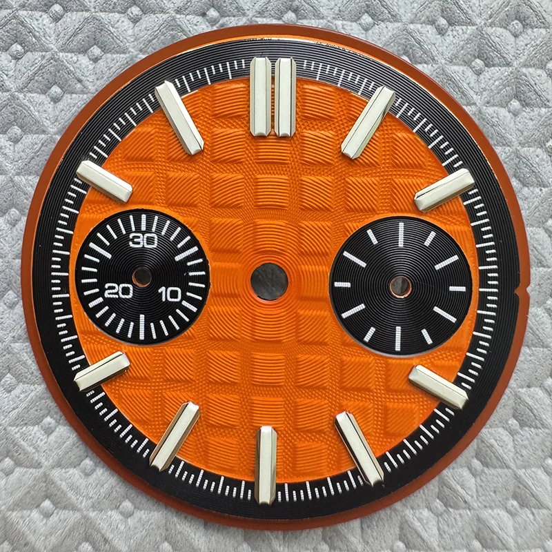 30.5 مللي متر لا شعار Vk64 ساعة الطلب 2 عيون شبكة المزدوج مقياس الأخضر مضيئة الهاتفي جديد مذكرات ساعة الطلب لإصلاح VK64 تعديل